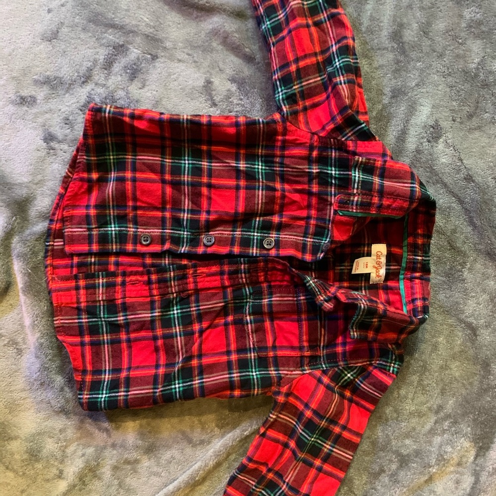 Cat&jack long sleeve button down shirt